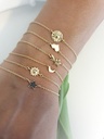 Sonne Mond u. Sterne - Armband Mond  585/000 Gelbgold
